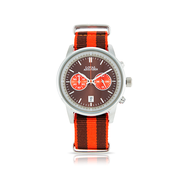 Loyal Adventurer Stainless Steel Quartz Chronograph Watch