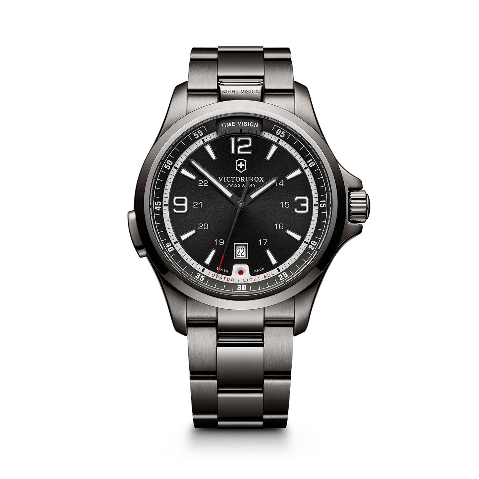 Victorinox Night Vision Stainless Steel Men's Sport Watch 241665