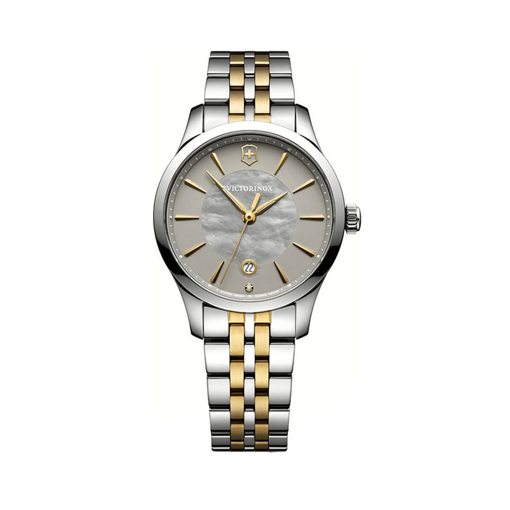 Victorinox Alliance Stainless Steel & Yellow IP Women's Dress Watch 241753