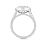 3.05ct TW Diamond Halo Engagement Ring in 18ct White Gold