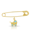 Enamel Baby Brooch in 9ct Yellow Gold