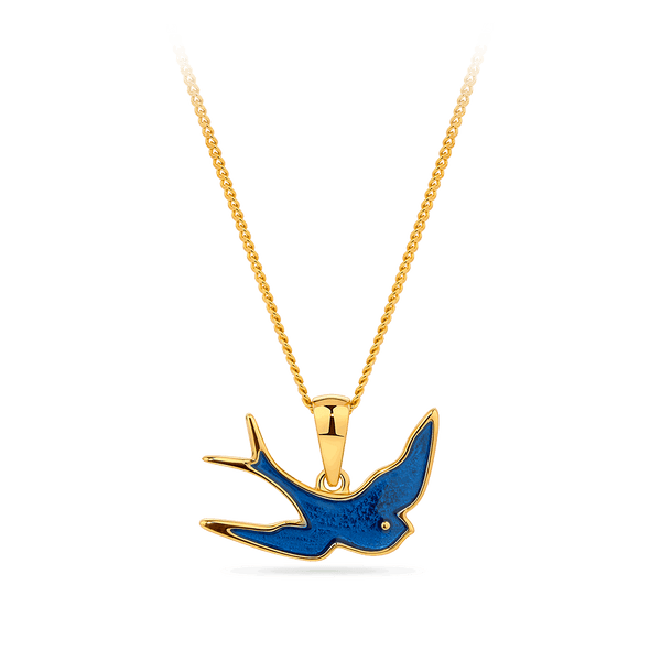 アクセサリー bluebird Bluebird of Happiness Pendant in 9ct Yellow Gold – Wallace Bishop