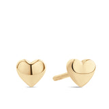 Heart Earrings in 9ct Yellow Gold
