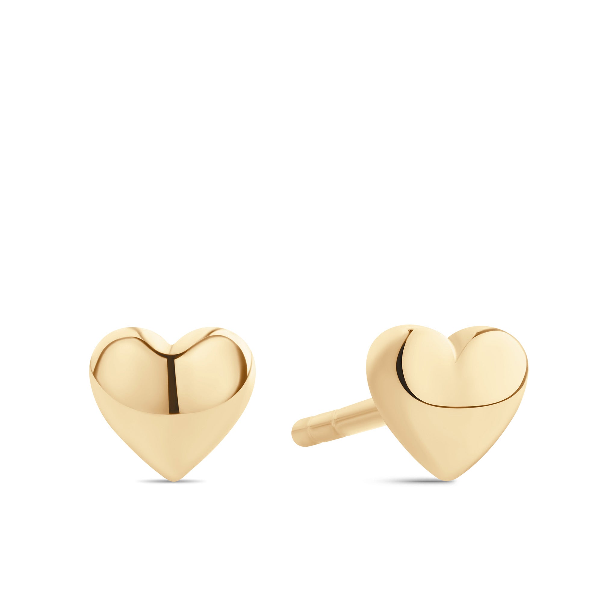 Heart Earrings in 9ct Yellow Gold