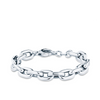 Hollow Chunky Link Bracelet in Sterling Silver