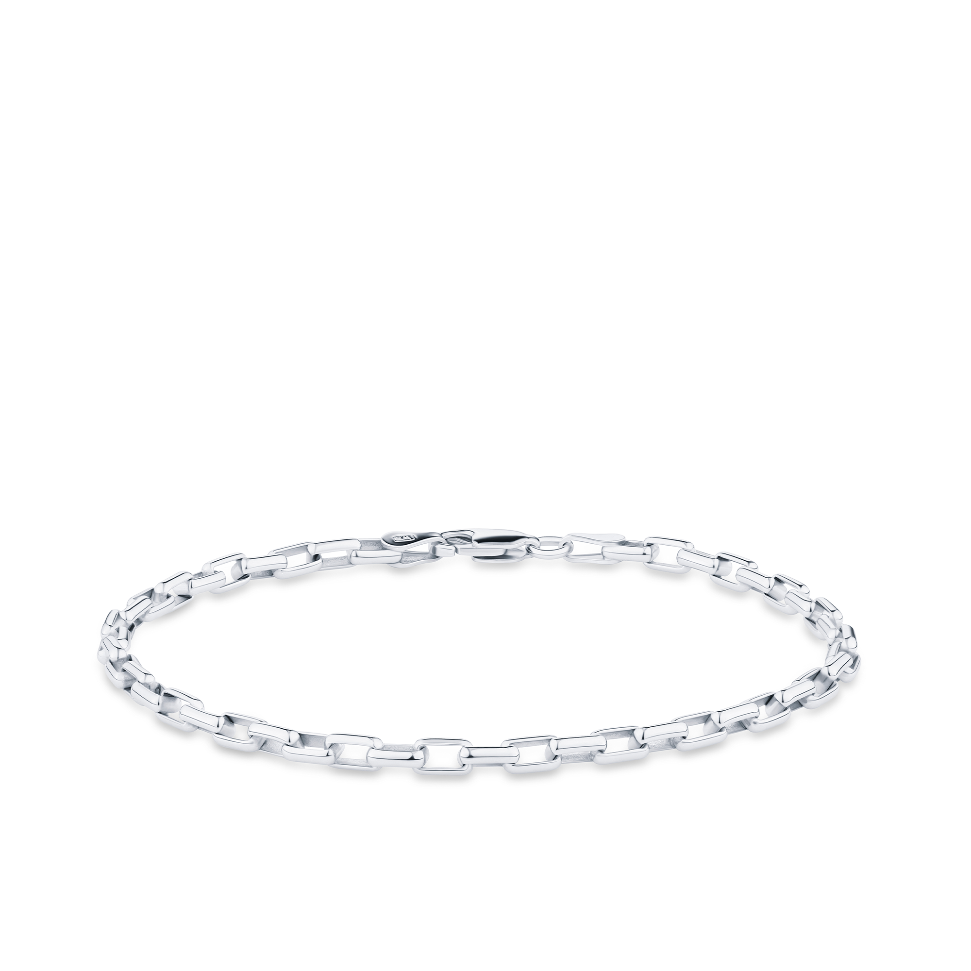 19cm Paperclip Link Bracelet in Sterling Silver