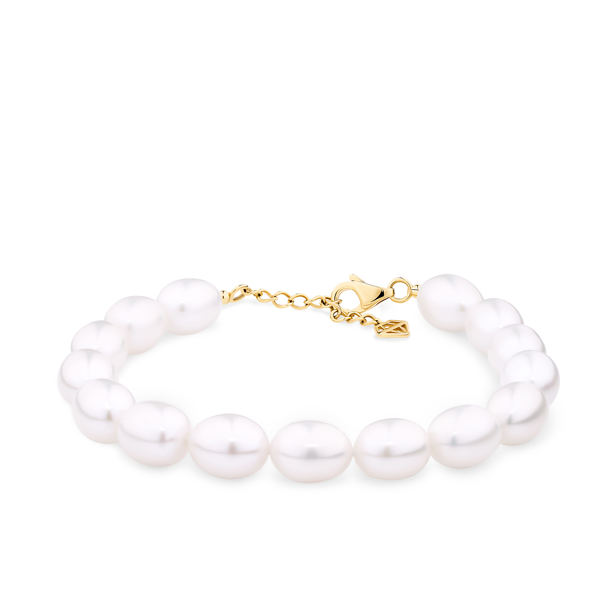 Freshwater Pearl Bracelet in 9ct Yellow Gold