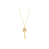 Mother of Pearl Tree of Life Key Pendant in 9ct Yellow Gold
