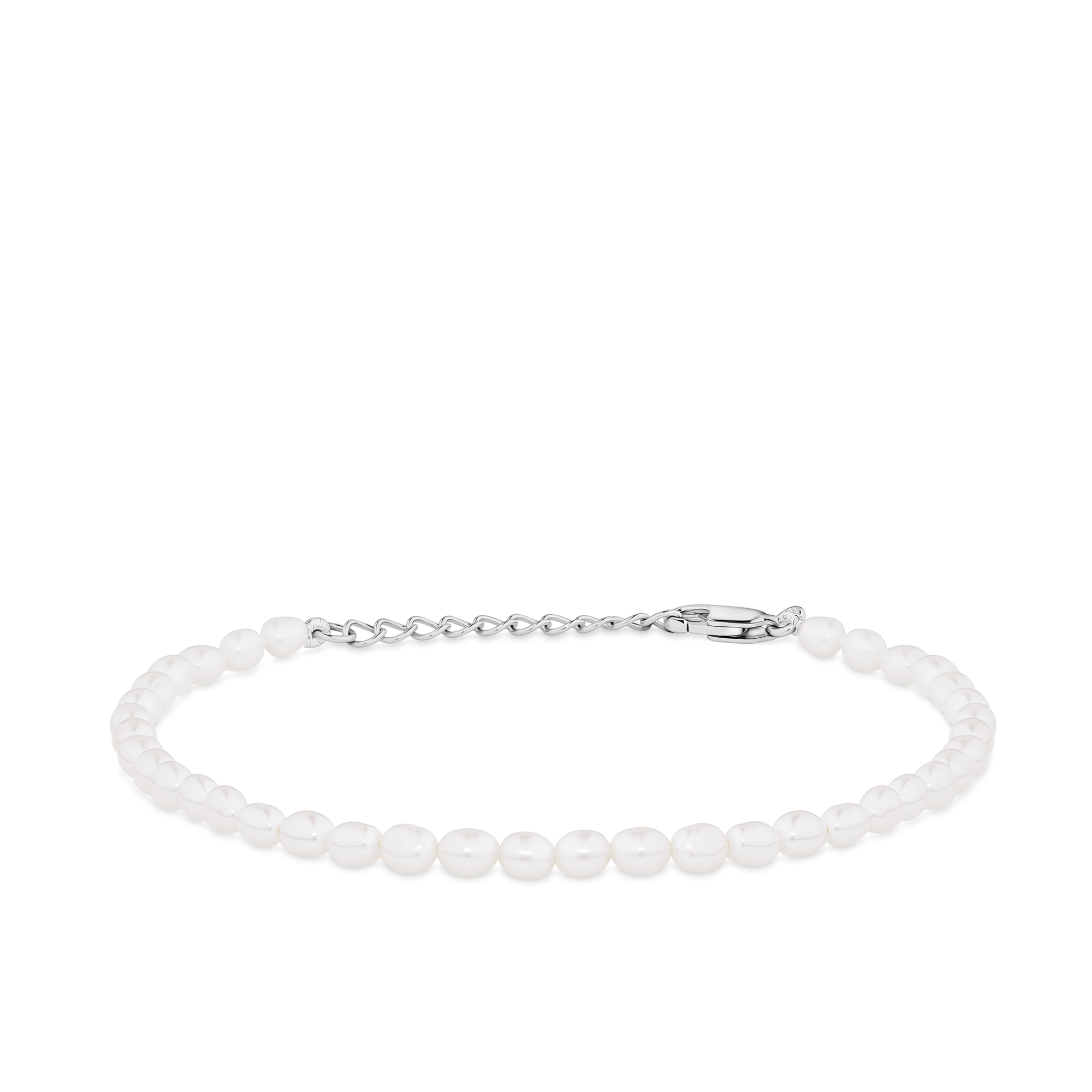 Rice Freshwater Pearl Bracelet in Sterling Silver