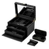 WOLF Lauren Medium Jewellery Box Black 349702