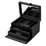WOLF Lauren Medium Jewellery Box Black 349702