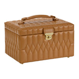 WOLF Lauren Medium Jewellery Box Caramel 349707