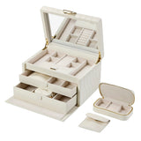 WOLF Lauren Medium Jewellery Box Ivory 349752