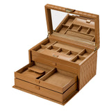 WOLF Lauren Large Jewellery Box Caramel 349807