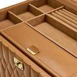 WOLF Lauren Large Jewellery Box Caramel 349807