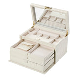 WOLF Lauren Large Jewellery Box Ivory 349852
