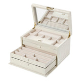 WOLF Lauren Large Jewellery Box Ivory 349852
