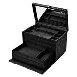 WOLF Lauren Extra Large Jewellery Box Black 349902
