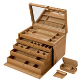 WOLF Lauren Extra Large Jewellery Box Caramel 349907