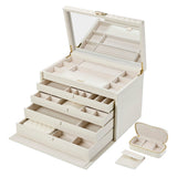 WOLF Lauren Extra Large Jewellery Box Ivory 349952