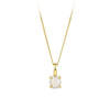 Opal Round Pendant in 9ct Yellow Gold
