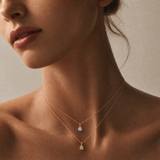 Blue Topaz Pendant in 9ct Yellow Gold