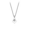 Small Heart Pendant in 9ct White Gold