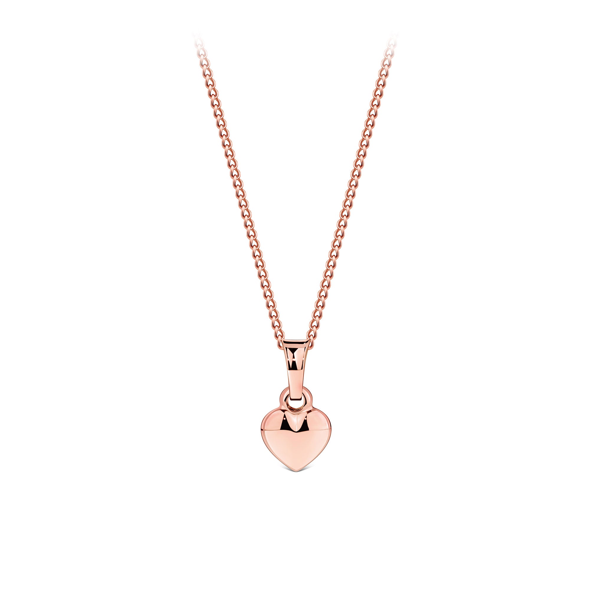 Small Heart Pendant in 9ct Rose Gold