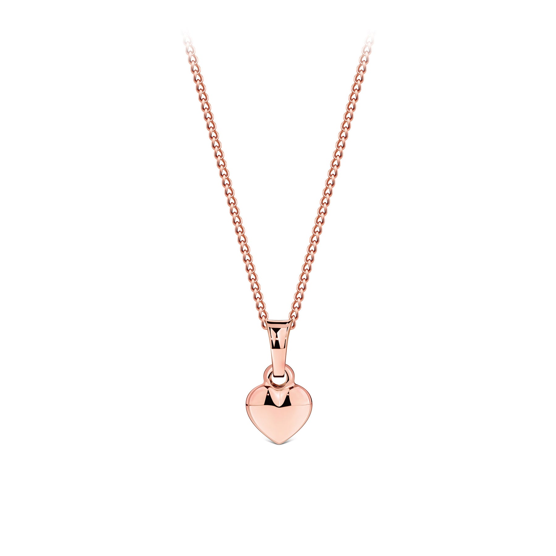 Small Heart Pendant in 9ct Rose Gold