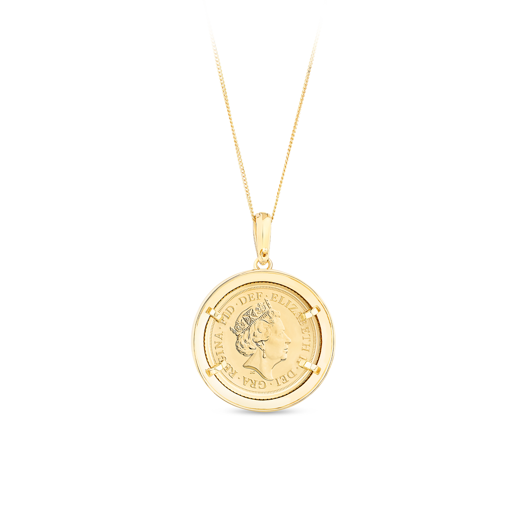 9ct gold 2025 sovereign necklace
