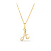 Initial Pendant in 9ct Yellow Gold