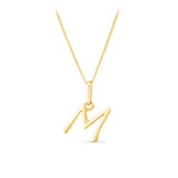 Initial Pendant in 9ct Yellow Gold