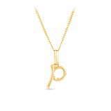 Initial Pendant in 9ct Yellow Gold