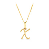 Initial Pendant in 9ct Yellow Gold