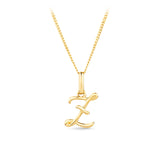 Initial Pendant in 9ct Yellow Gold