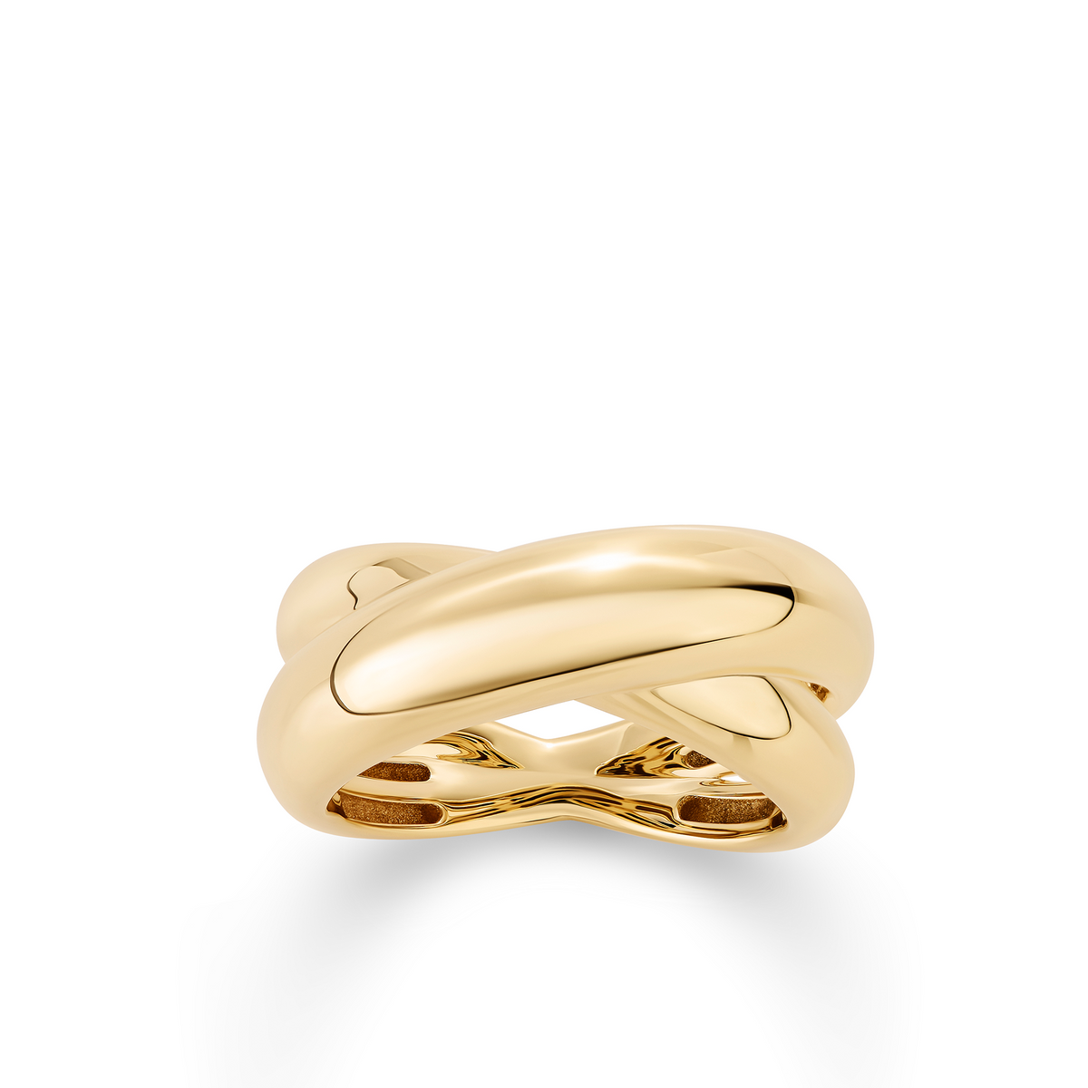 Crossover Dress Ring in 9ct Yellow Gold