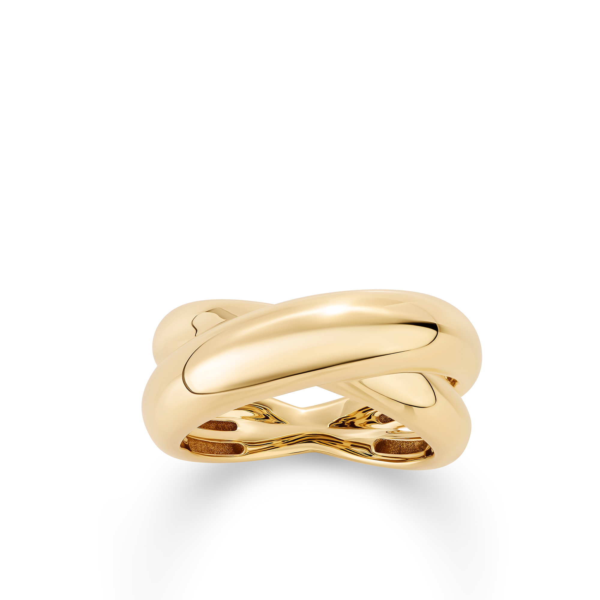 Crossover Dress Ring in 9ct Yellow Gold
