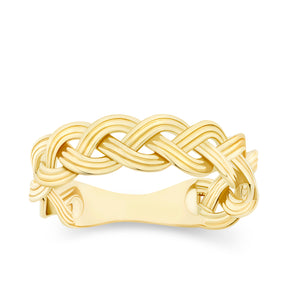 Woven Dress Ring in 9ct Yellow Gold