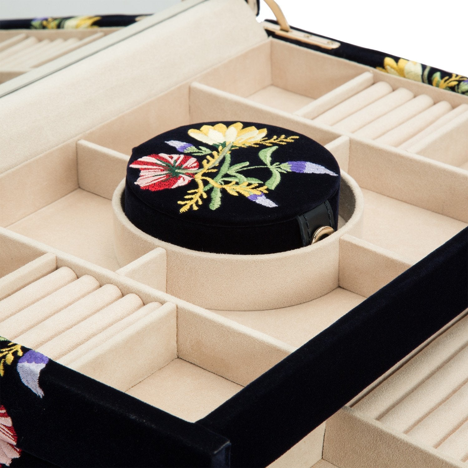 【WOLF】Indigo Floral ジュエリーボックス Wolf Zoe Large Jewellery Box Indigo