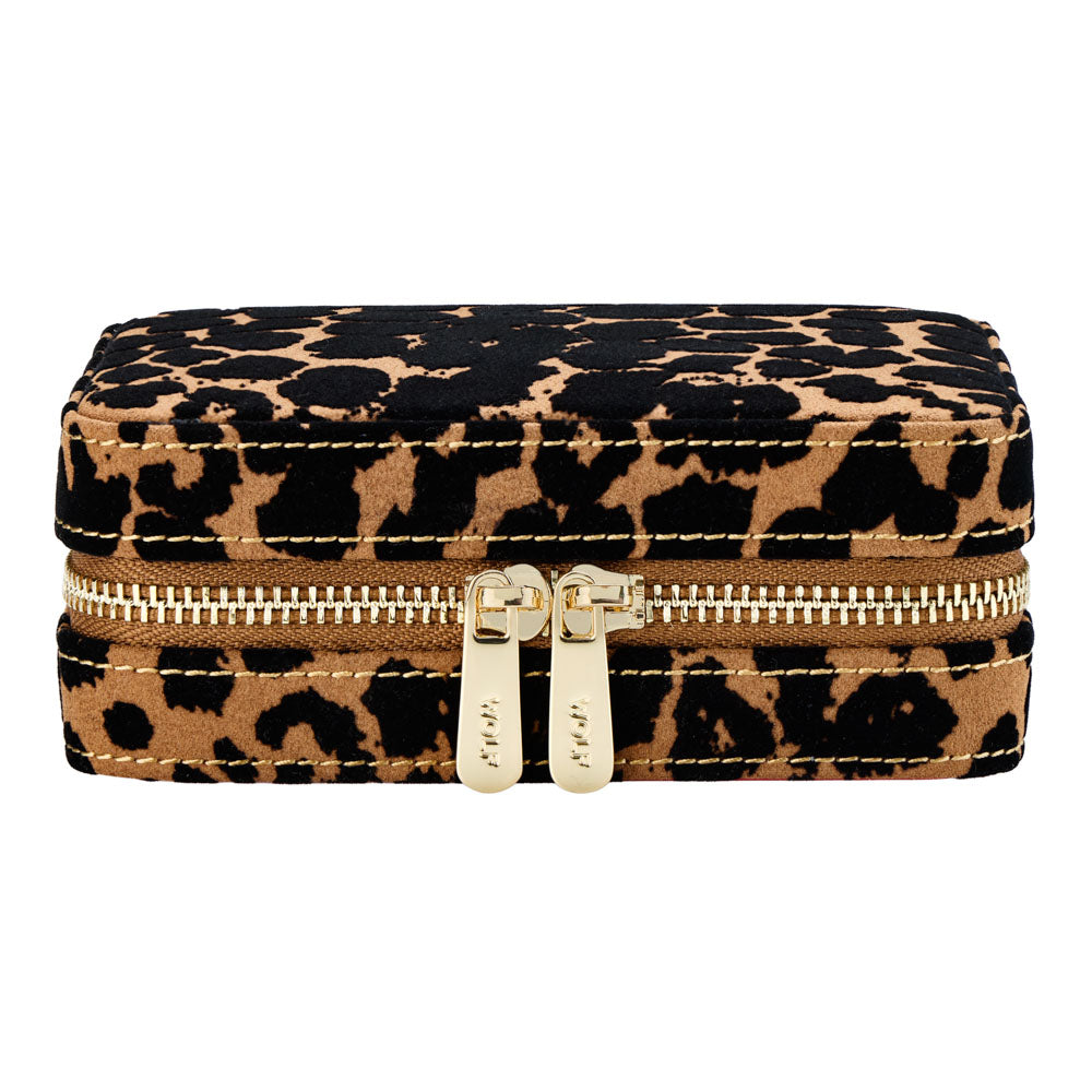 WOLF Leopard Jewellery Box Travel Case