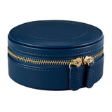 WOLF Sophia Indigo Fruit Botanical Round Zip Jewellery Case