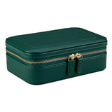 WOLF Sophia Forest Green Fruit Botanical Travel Zip Jewellery Case