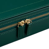 WOLF Sophia Forest Green Fruit Botanical Travel Zip Jewellery Case