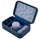 WOLF Sophia Indigo Fruit Botanical Travel Zip Jewellery Case 