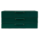 WOLF Sophia Forest Green Fruit Botanical Large Jewellery Box