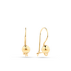 Small Euro Ball Earrings in 9ct Yellow Gold