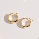 Round Hoop Earrings in 9ct Yellow Gold
