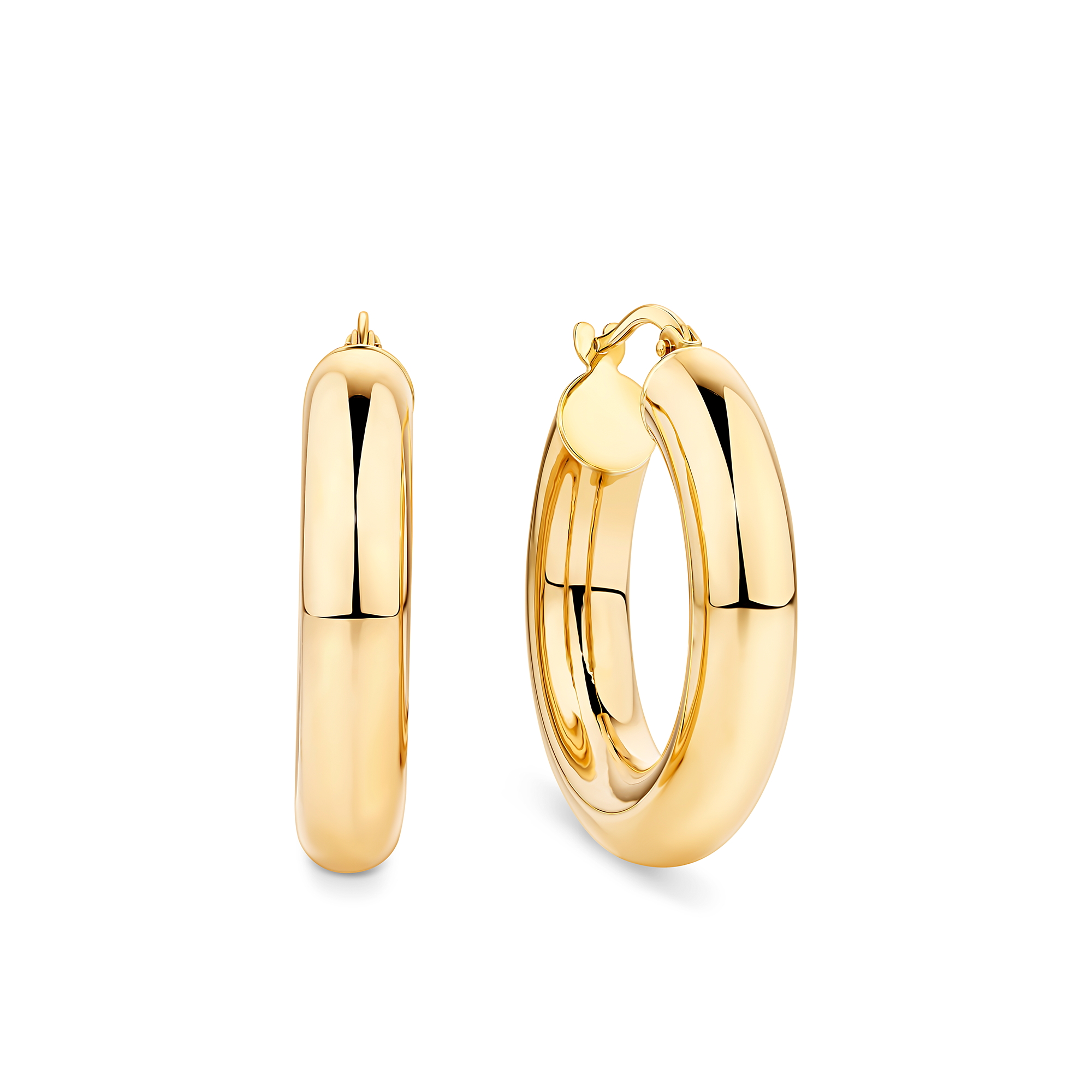 Bold Hoop Earrings in 9ct Yellow Gold