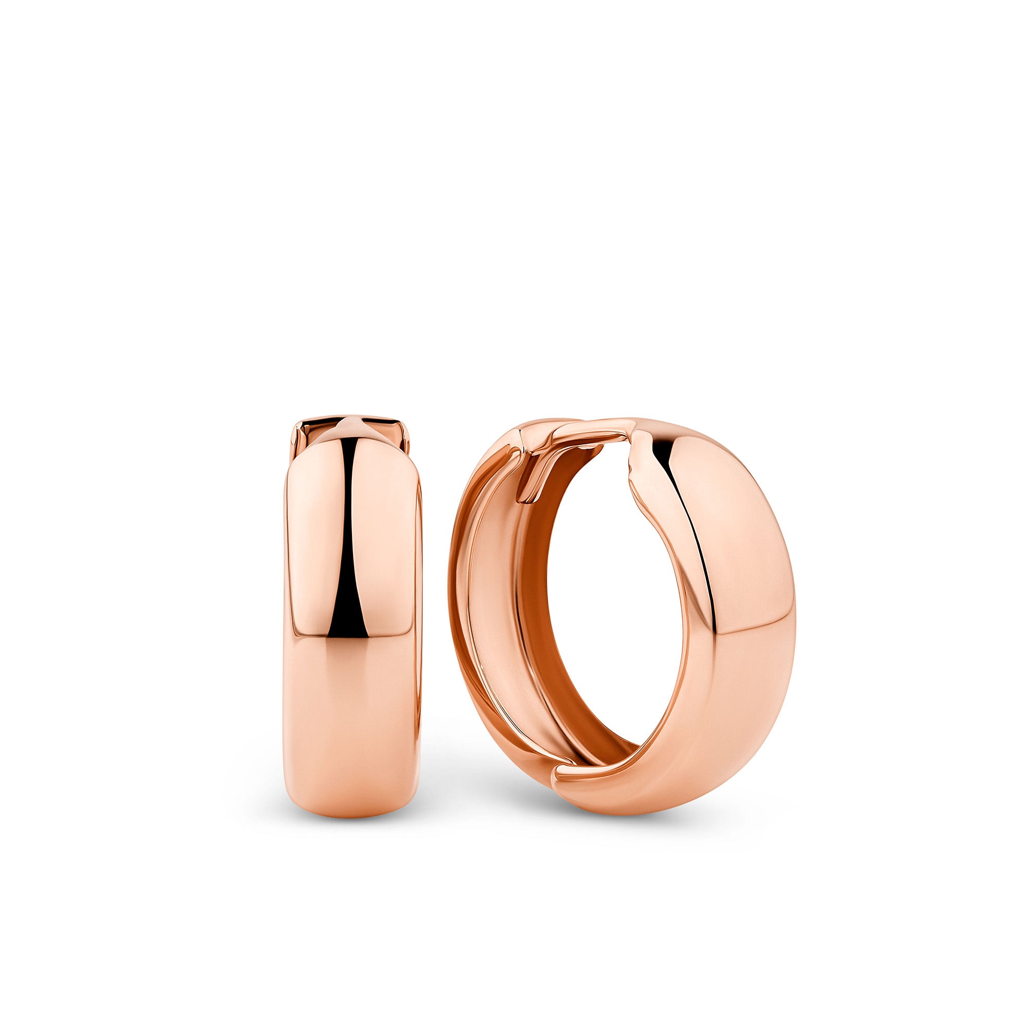 Small Huggie Earrings in 9ct Rose Gold