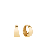 Graduated Huggie Earrings in 9ct Yellow Gold